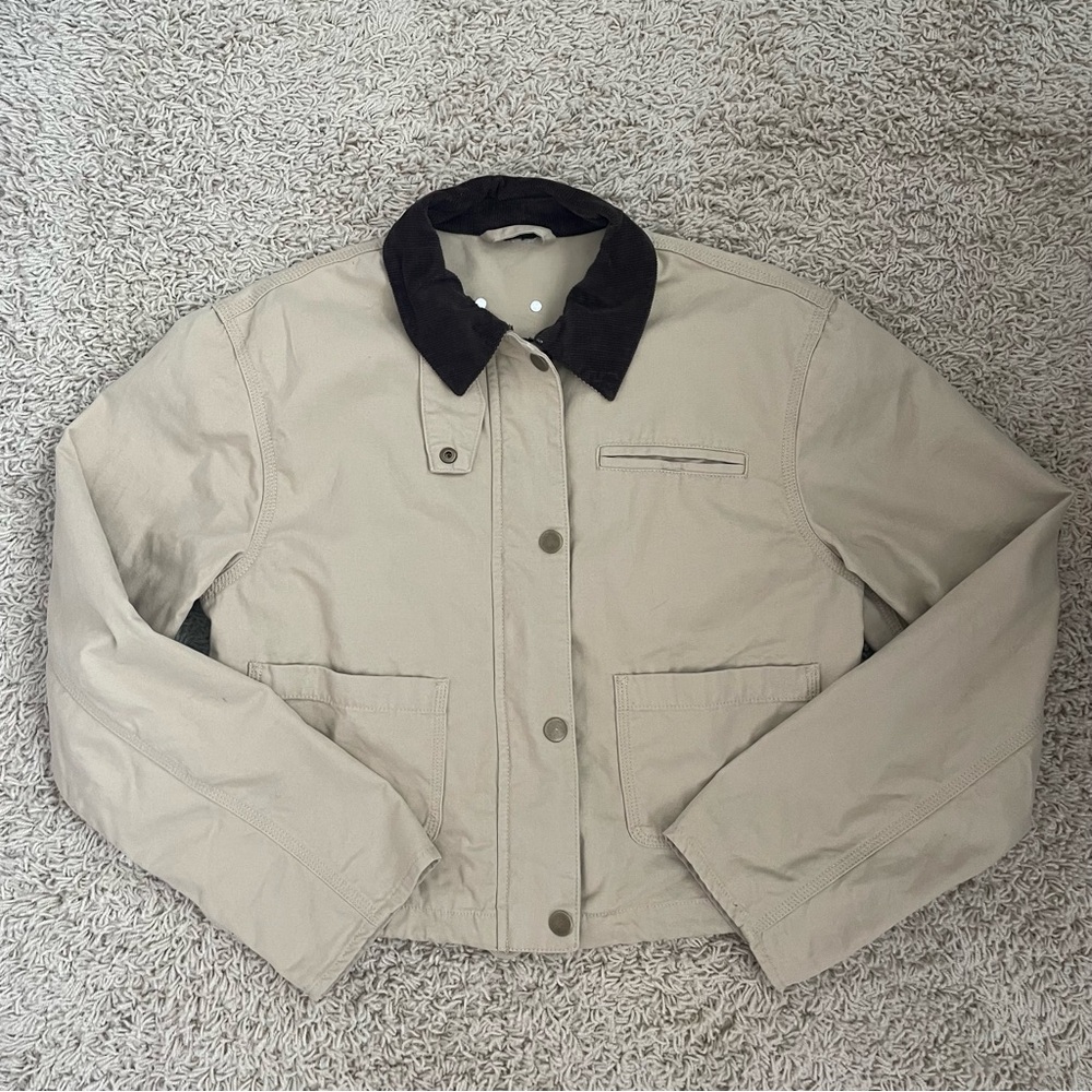 Light Canvas Workwear Spring Chore Jacket - Picture 2 of 5
